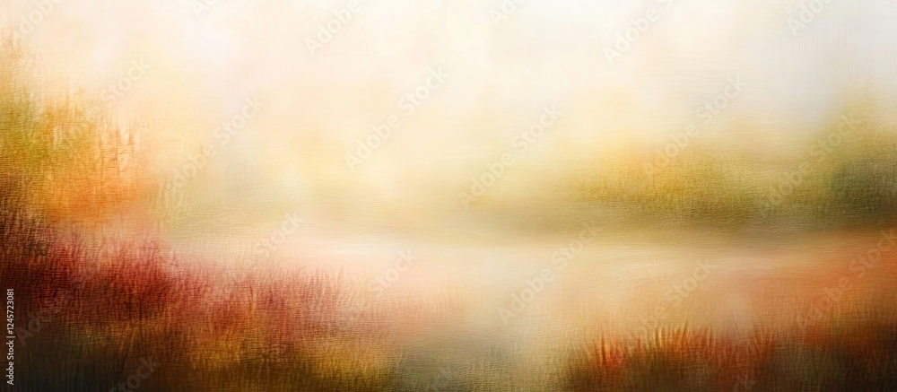 Poster serene blurred abstract nature background with soft warm hues of orange and yellow, creating a tranq