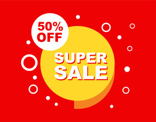 Fototapeta premium super sale vector design.eps