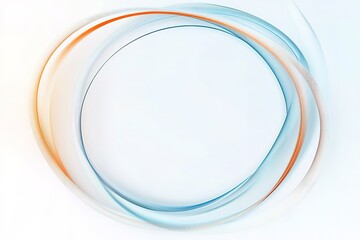 Abstract Light Blue and Orange Lines on White: Modern Minimalist Design, Geometric Background, Elegant Vector Illustration, Perfect for Websites, Presentations, Branding, and Marketing Materials.     
