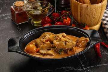 Thai Tom yum soup with chicken