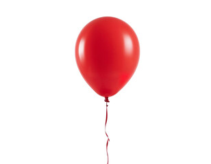 red balloon isolated on white