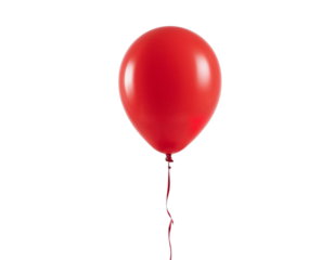 red balloon isolated on white