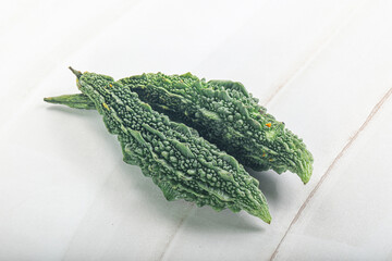 Raw green exotic Bitter melon