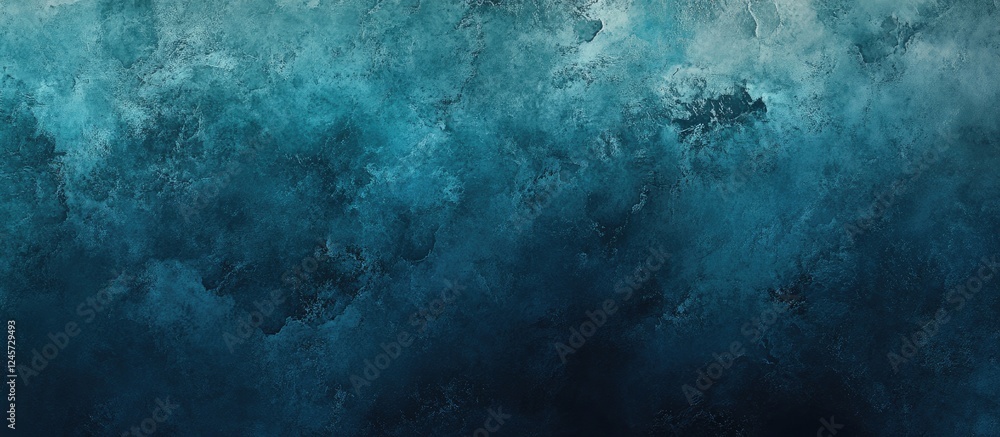 Poster elegant navy gradient background blending soft teal and cyan tones creating a modern atmospheric des