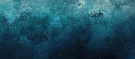 Fototapeta premium Elegant navy gradient background blending soft teal and cyan tones creating a modern atmospheric design ideal for digital applications.