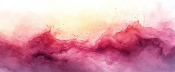 Obraz premium Pink Watercolor Background Abstract Texture Design with Drips Drops and Painted Paper