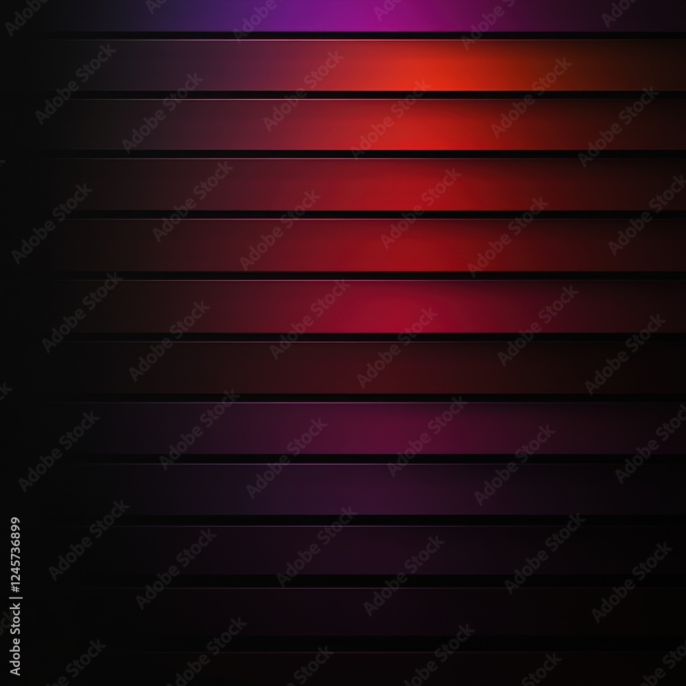 Wall mural dark gradient background with smooth transition of red and purple light on a black surface