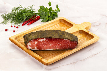 Delicous tasty dry pork jerky
