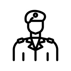 30 military line icon illustration vector graphic