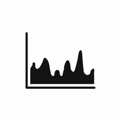 Market trend icon vector sign