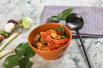 Thai Panang curry witn prawn