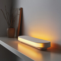 Minimalist Matte White Light Fixture with Soft Illumination for a Sleek and Modern Lighting Feature