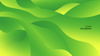 Vibrant Abstract Green Gradient Wave Background Design for Creative Projects