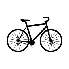 bicycle isolated on white background