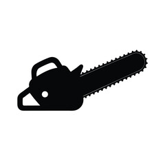 chainsaw isolated on white background