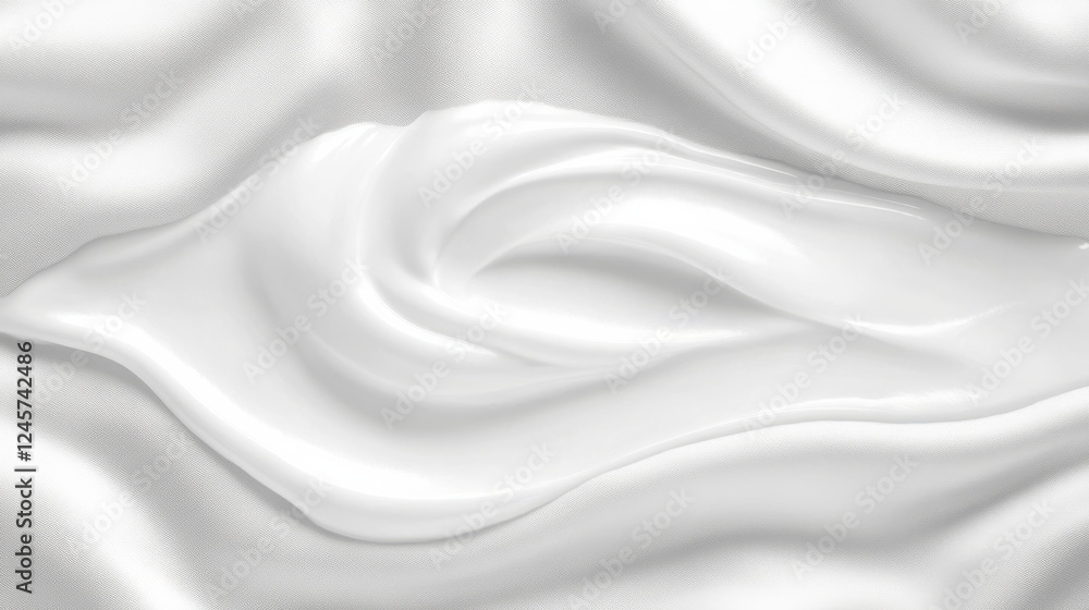 Poster smooth white abstract background with flowing texture