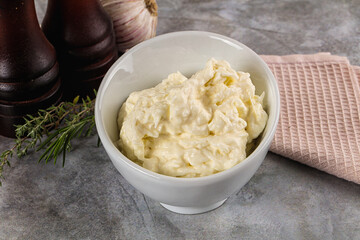 Italian soft young cheese stracciatella