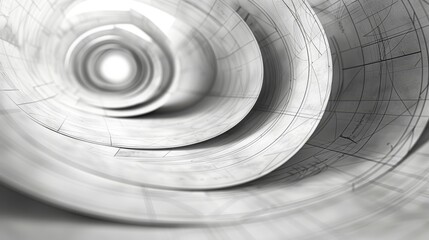 Fototapeta premium 3d draft illustration of architectural building construction for large project background wallpaper