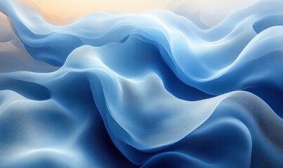 Obraz premium Cool Blue Abstract Minimalist Polygonal Background with Geometric Shapes and Gradients