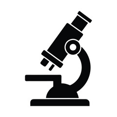 vector illustration of microscope