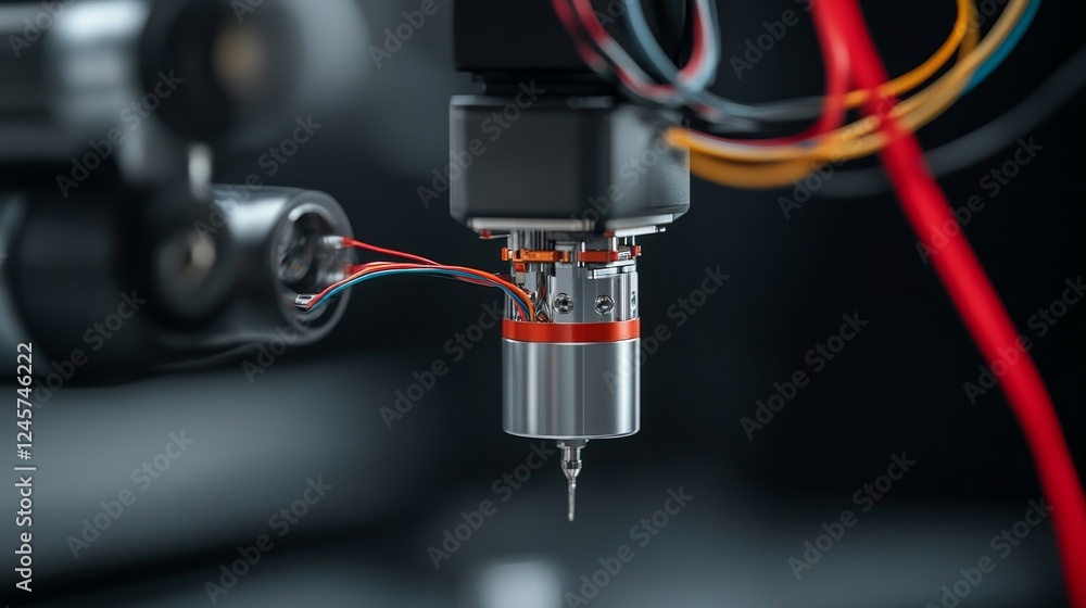 Aufkleber robotic arm assembling intricate parts with precision