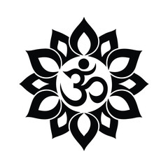 black and white flower