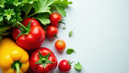 Close-up of fresh organic vegetables & fruits , market, agriculture