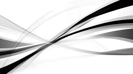 Abstract black and gray lines on white background