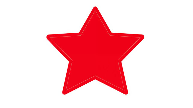 Vibrant Red Star Graphic Ideal for Backgrounds Logos and Decorative Elements in Design Projects