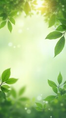 Obraz premium Sunlit Green Canopy 