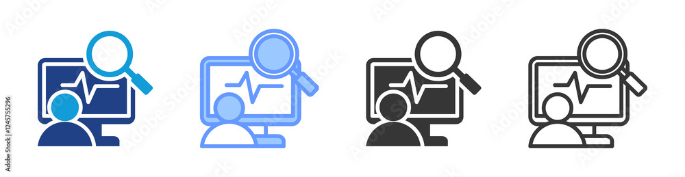 Poster Condition Monitoring icon set multiple style collection
