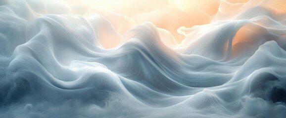 Obraz premium Ethereal White Abstract Texture Pattern with Soft Swirl Design and Gentle Gray Accents