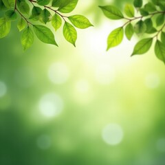 Fototapeta premium Sunlit Green Canopy 