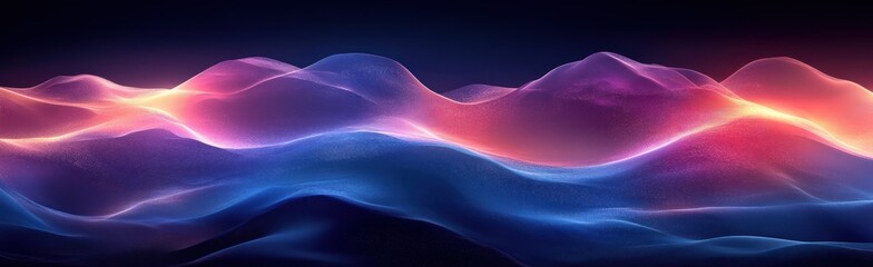 Wide abstract blue dark gradient background with angular lines for digital banner design