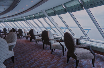 Cozy living room atmosphere inside cafe café coffee shop bar lounge bistro onboard luxury...