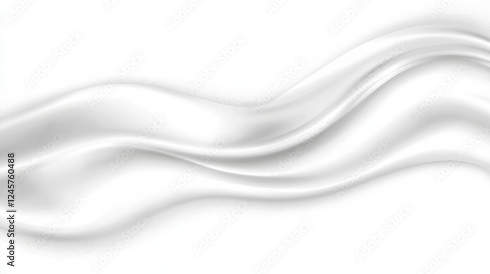 Poster abstract white wavy background with smooth texture