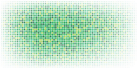 Dots halftone yellow green color pattern gradient texture background. © Dayat