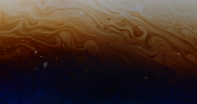 Frame filling macro shot of soap film exhibiting stunning colorful patterns