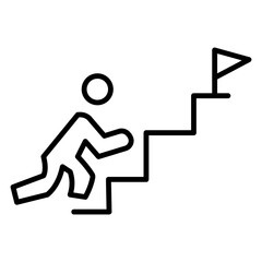 Simple Teamwork Outline Icon for Business and Office Collaboration