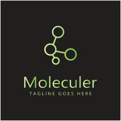 Molecule symbol logo template vector illustration design