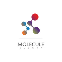 Molecule symbol logo template vector illustration design