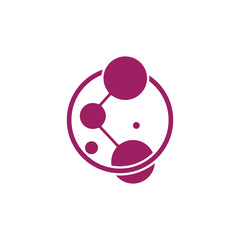 Molecule symbol logo template vector illustration design