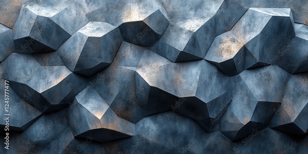 Poster abstract white geometric polygon shapes modern design background with multi layer texture and soft s