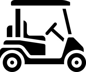 Golf Cart Glyph Icon