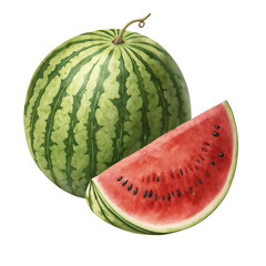 Juicy Watermelon. Whole,Sliced, Deep Green Striped Rind, Bright Red Flesh, Black Seeds, Sweet, Refreshing, High in Hydration, Summer Superfruit, Farm Fresh, Natural,Organic,Snacking,Juices, Seasonal D