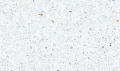 Terrazzo floor seamless pattern in top view. Polished smooth surface of marble, stone and concrete for architecture design, decoration interior exterior, texture print on tile and abstract background.