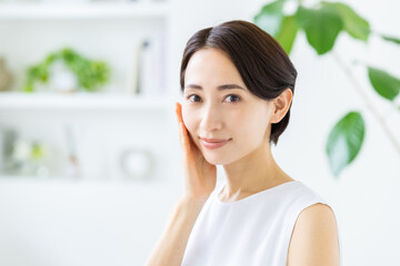 Naklejka premium ミドル女性のビューティ