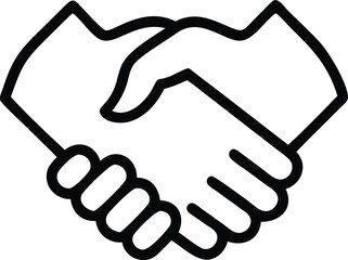 Fototapeta premium Handshake icon, business handshake icon, free handshake icon , handshake icon vector
