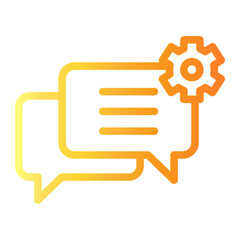 Fototapeta premium conversation Line Gradient Icon