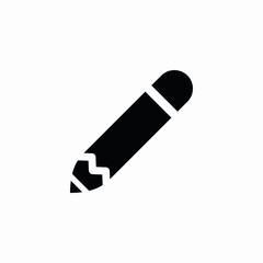 pencil write draw edit icon vector sign